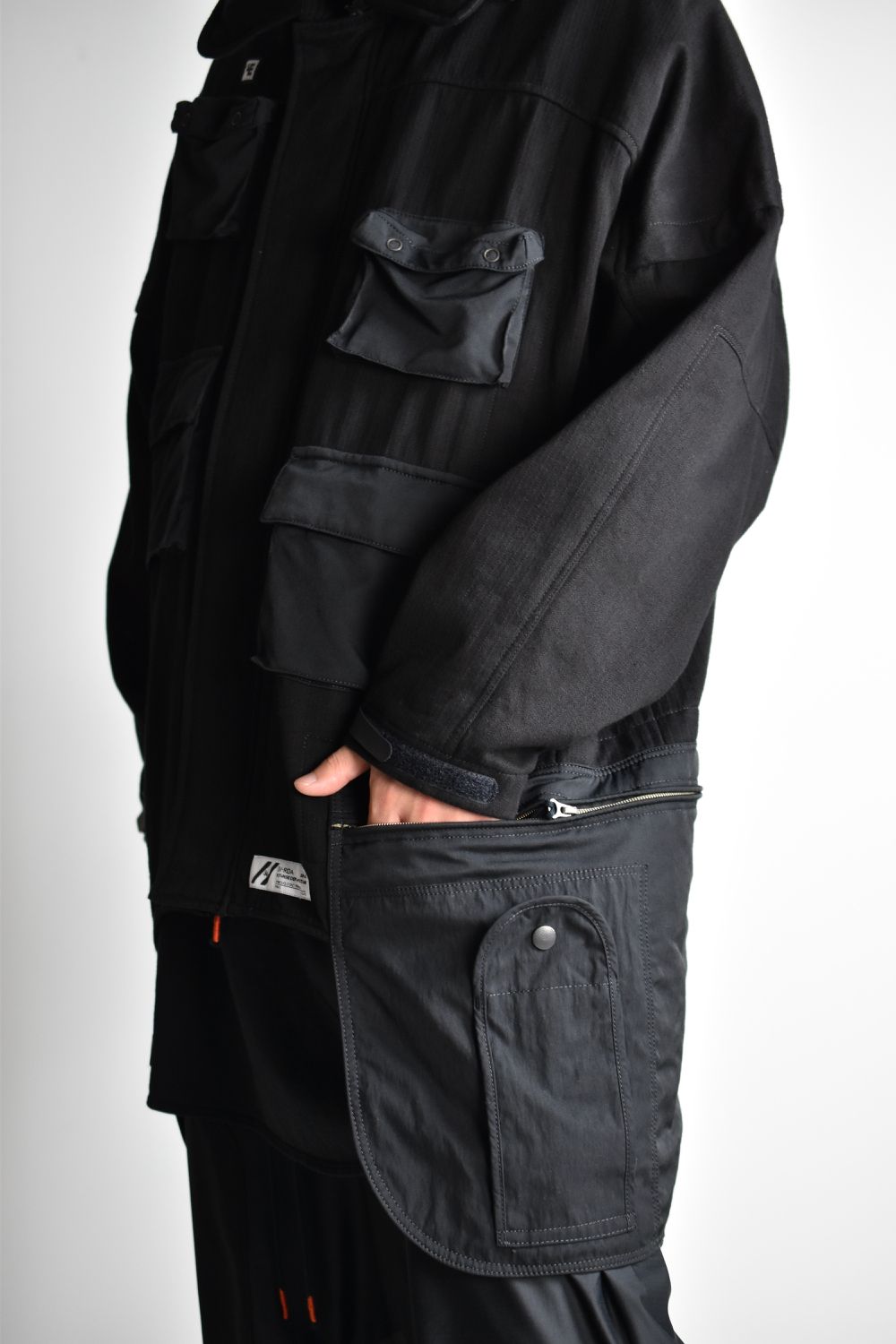AIRBORNE SMOCK JUMP WIDE JACKET c/#1 BLACK