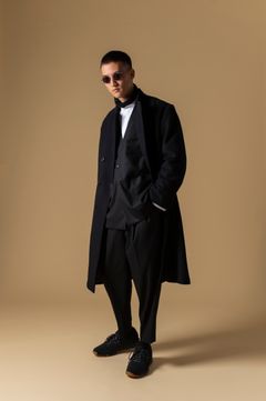 WOOL BEAVER 98 COAT (BLACK)