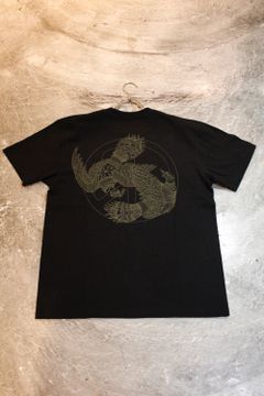 「ヒロシマデニム」×「SATOSHI MIYATA」9PEACE POCKET TEE (BLACK)