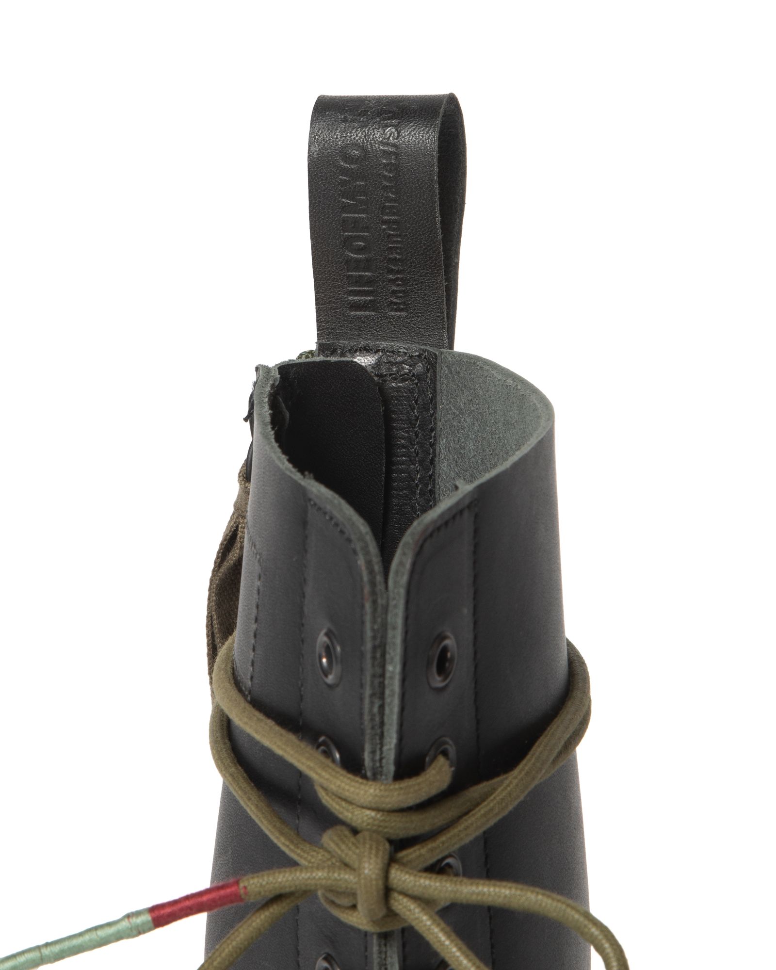 「予約商品」10EYELET ROUND TOE ZIP-UP BOOTS / col: BLACK