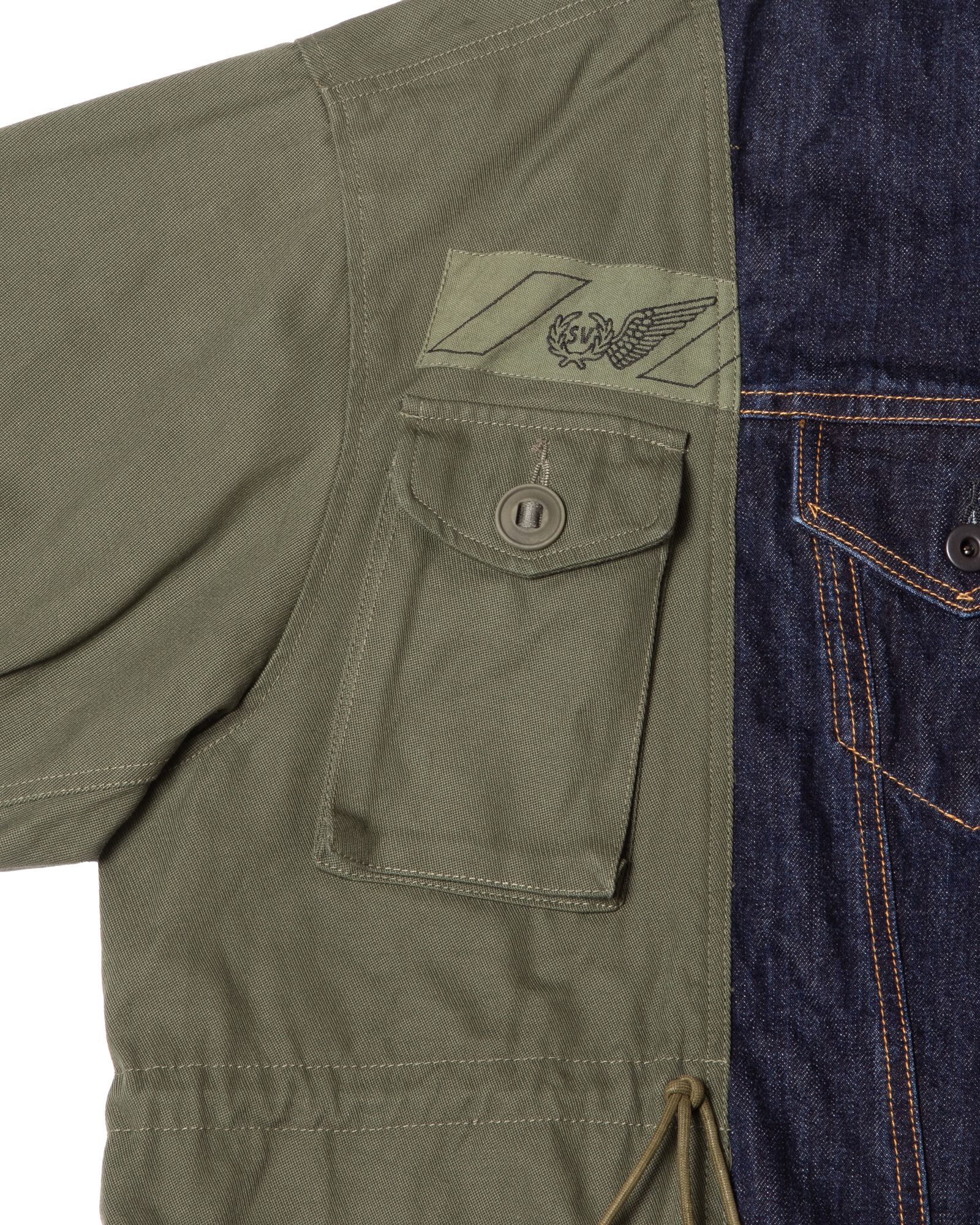 「予約商品」DENIM GS-MK2 COMBAT OVERSIZED JACKET / col: KHAKI