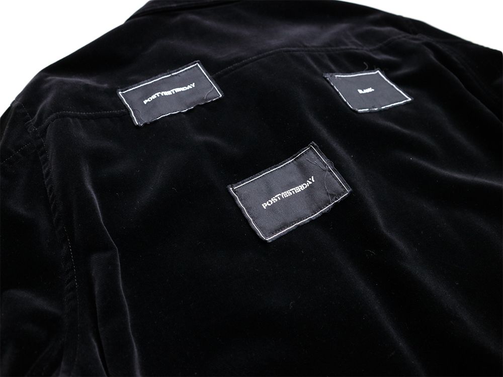 VELVET AVIATOR JACKET (BLACK)