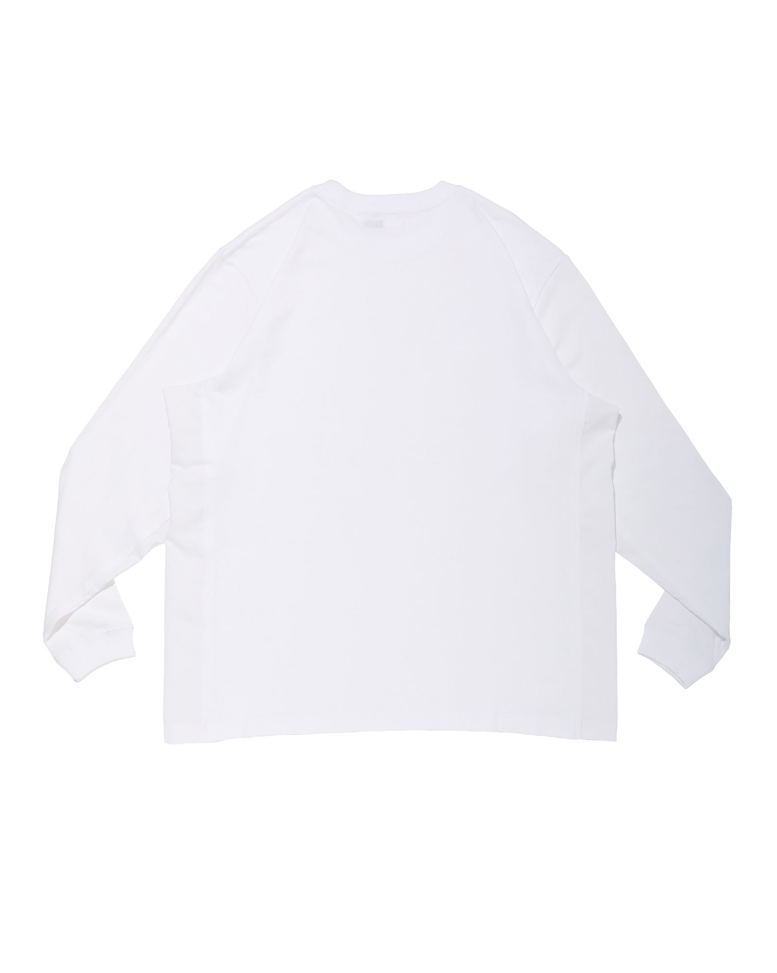 WHY SCREEN WIDE L-SLEEVE TEE  (WHITE)