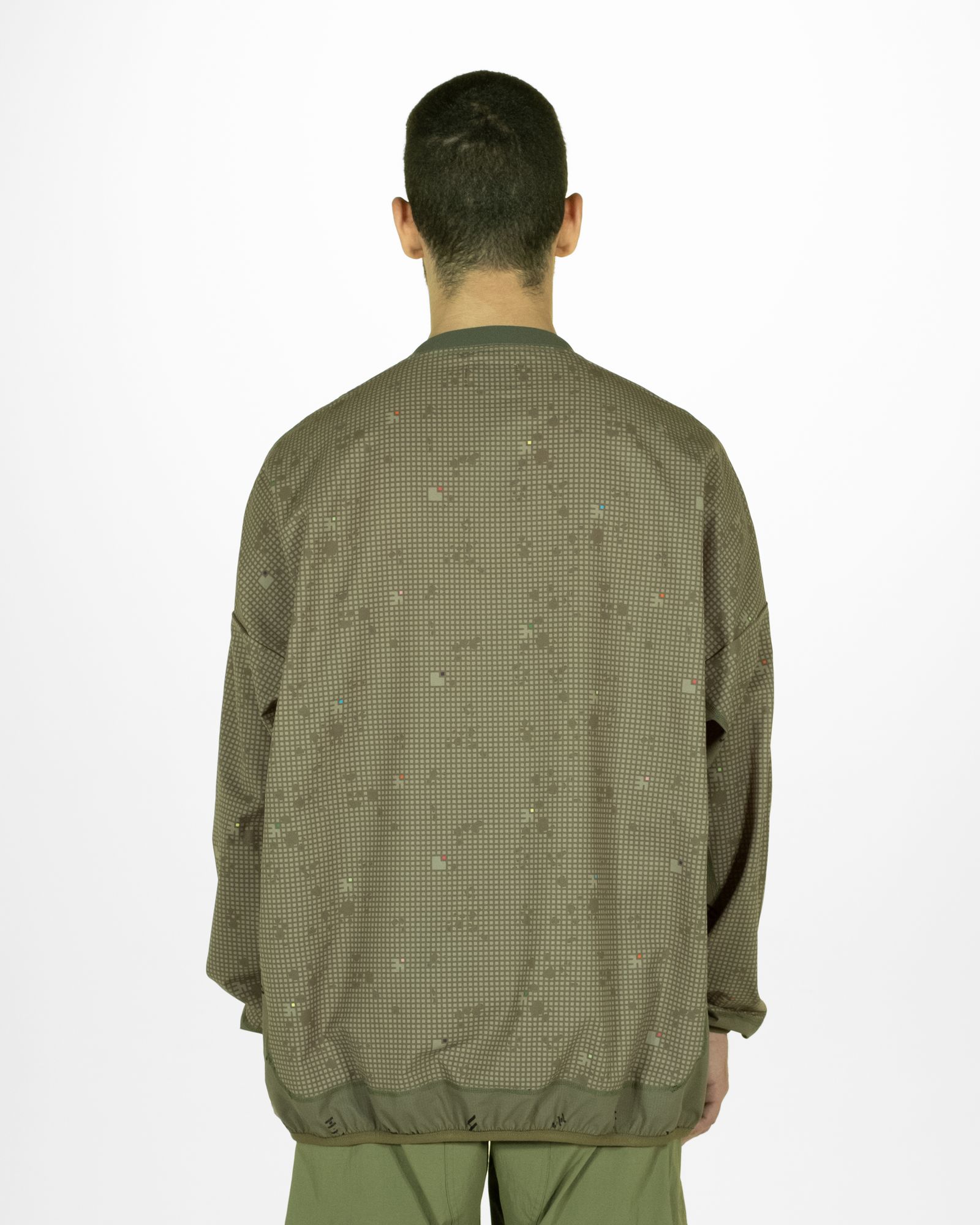NIGHT-CAMO OVERSIZED L-SLEEVE / col: KHAKI NIGHT-CAMO
