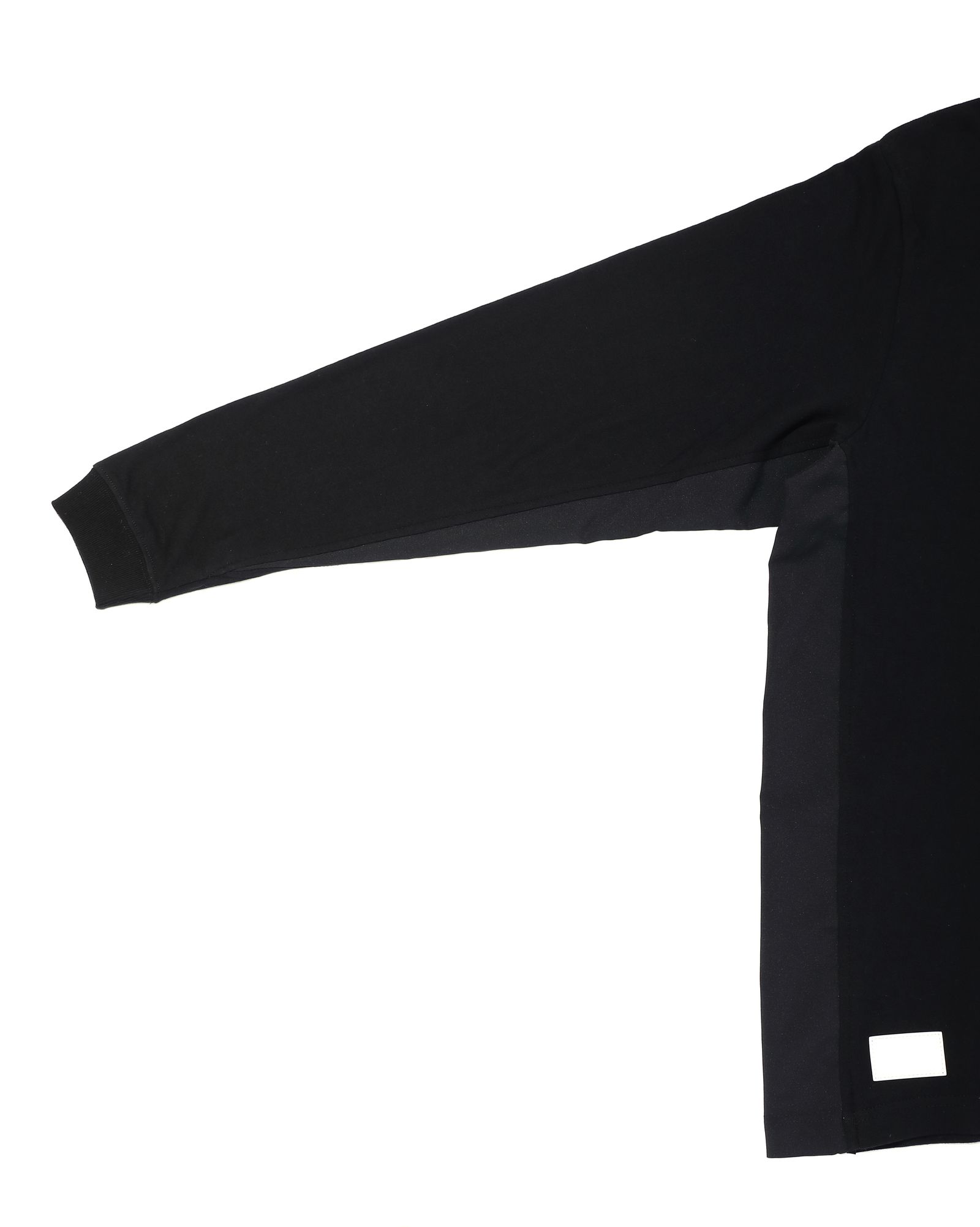 WHY SCREEN WIDE L-SLEEVE TEE  (BLACK)