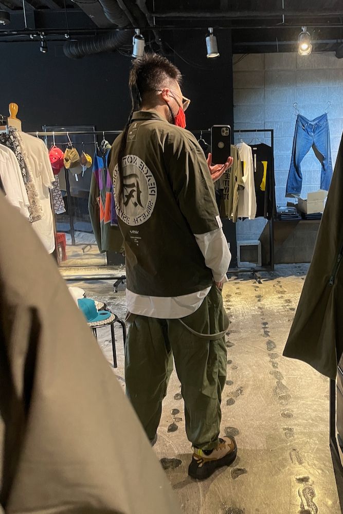 【OFFICIAL BOOTLEG CTLG 19】”ANTI-2” Micro Ripstop Loose Fit Shirts  "別注カーキ"