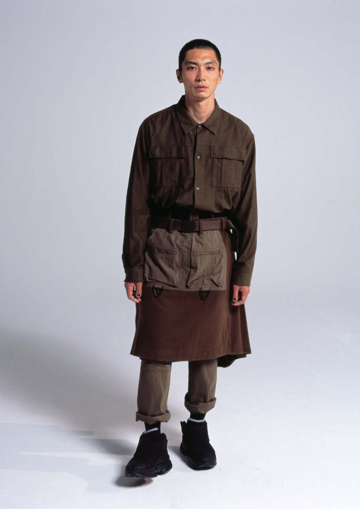 NPW-MIL KILT SKIRT (OLIVE)