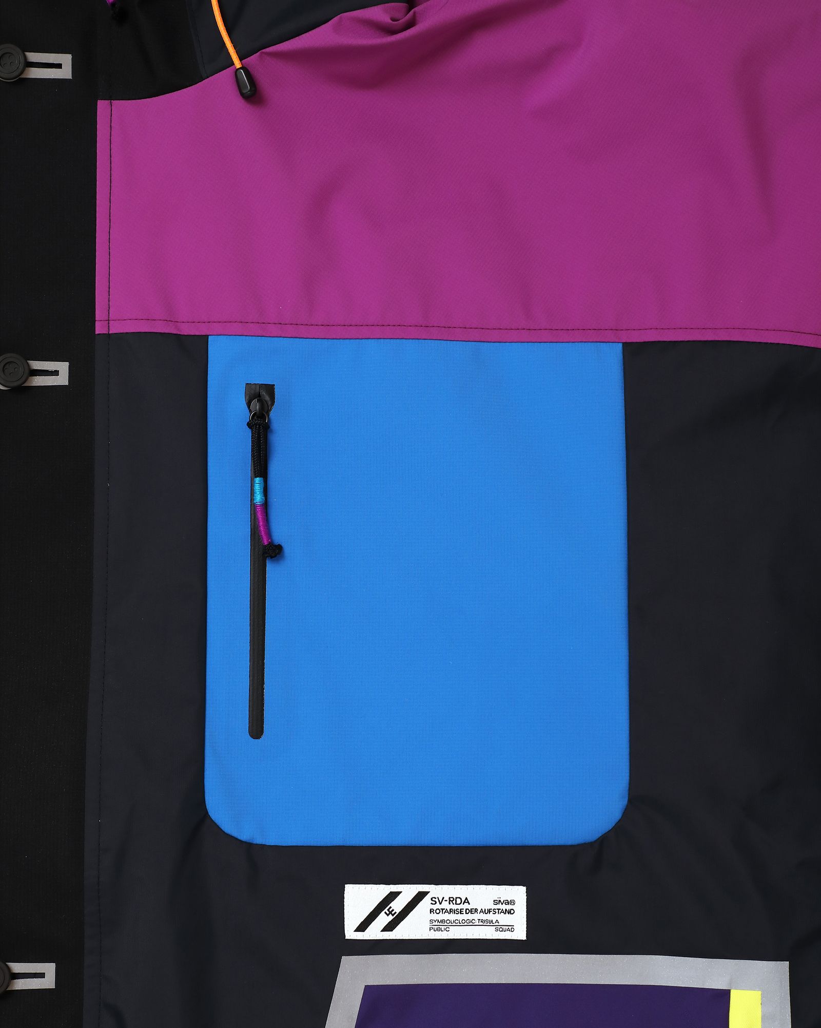 「予約商品」MULTI-PANEL HOVER WIDE JACKET # c/BLACK_base