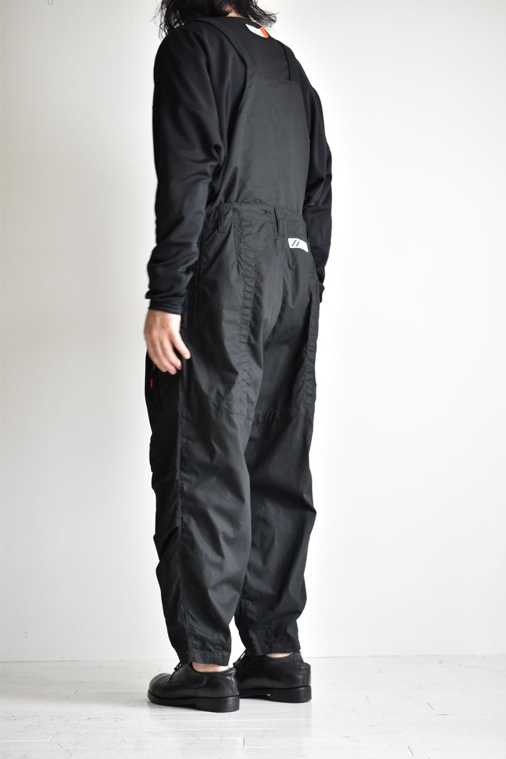 FLIGHT PLEATED SUSPENDER TROUSERS c/#1 BLACK