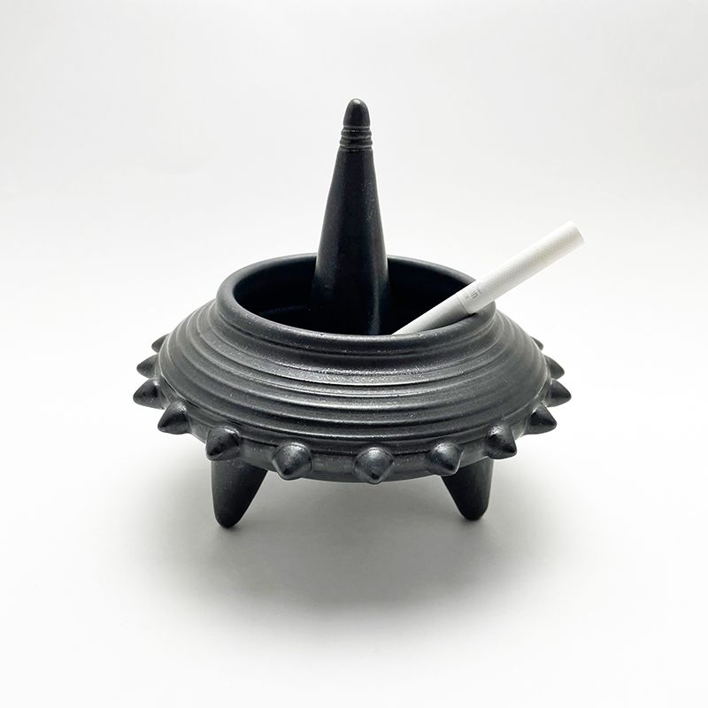 STUDS RING STAND (w/DOME) "BLACK" -陶器リングスタンド-