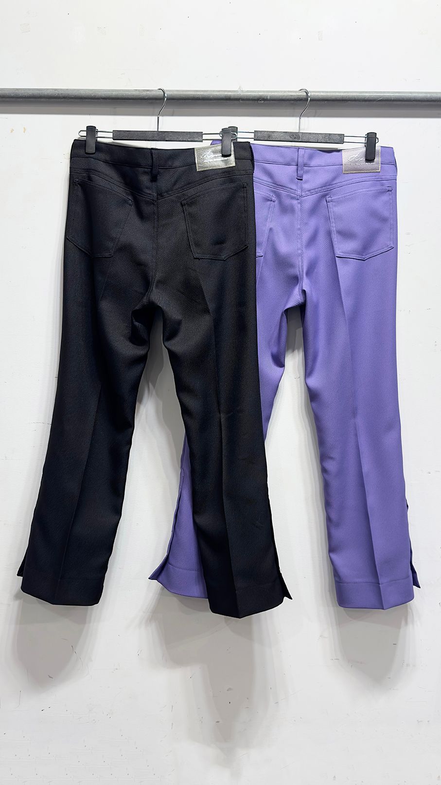 WESTERN WRANCHER DRESS PANTS / ポリエステルツイル パンツ (Black, Purple)