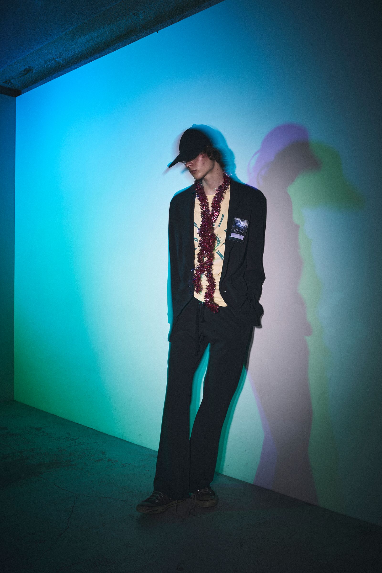 ‘”YOREYORE” JACKET / コットテーラードジャケット (BLACK,KHAKI,LIGHT GREY)