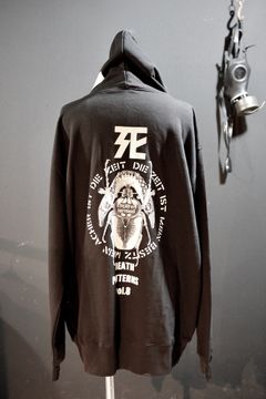 デスパターンズ2021 死プルオーバーパーカー 黒×白