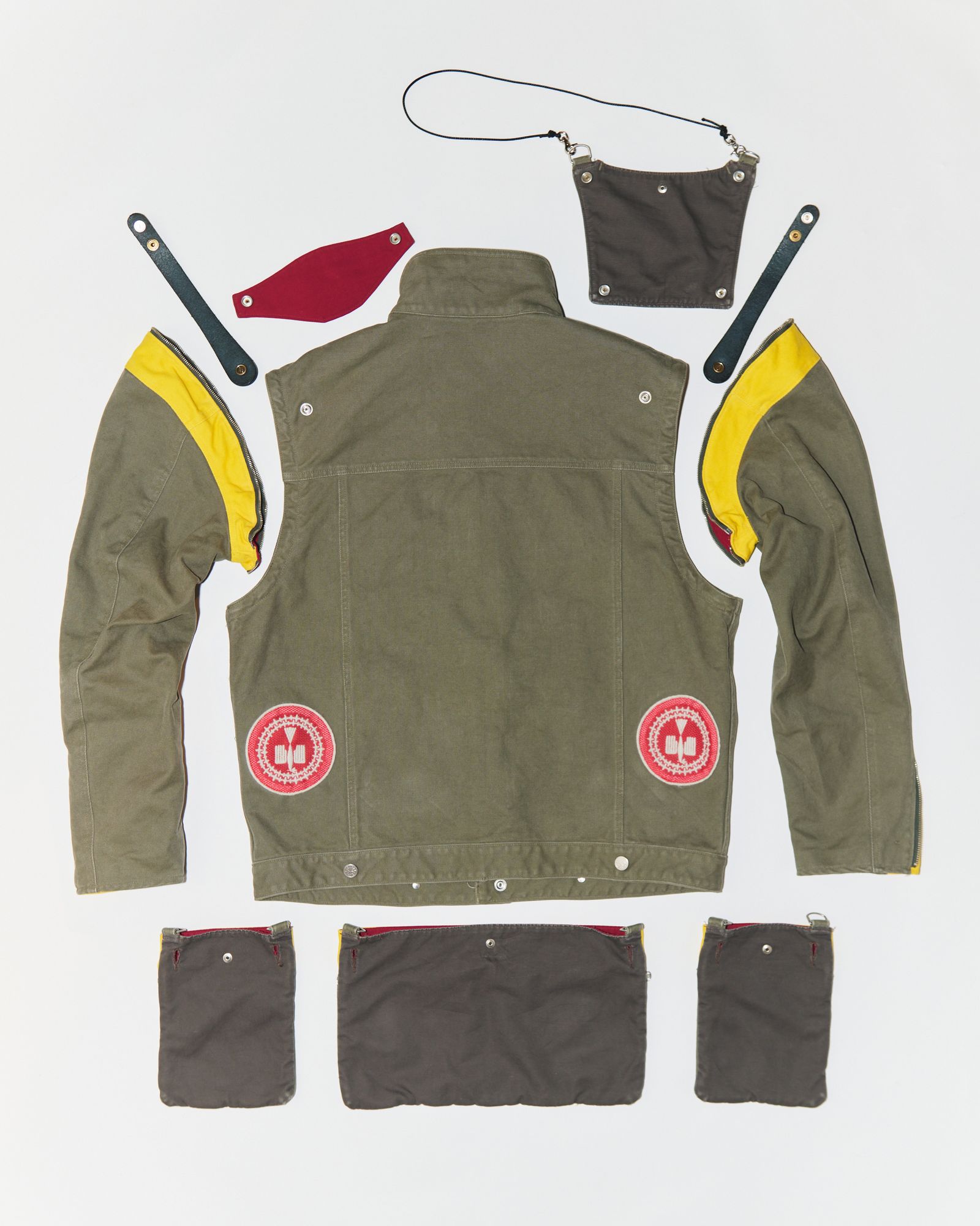 945-82GJ474-1 (Black, Khaki/Yellow)