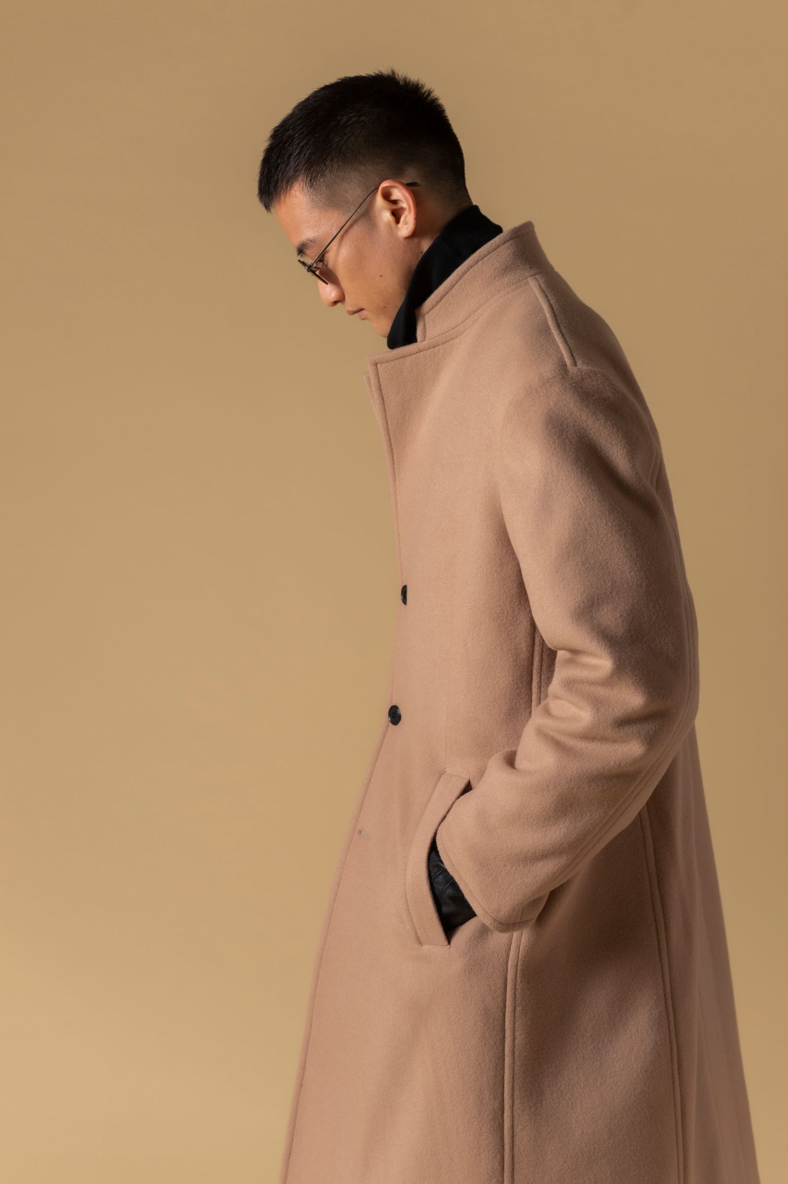 WOOL BEAVER 98 COAT (BEIGE)
