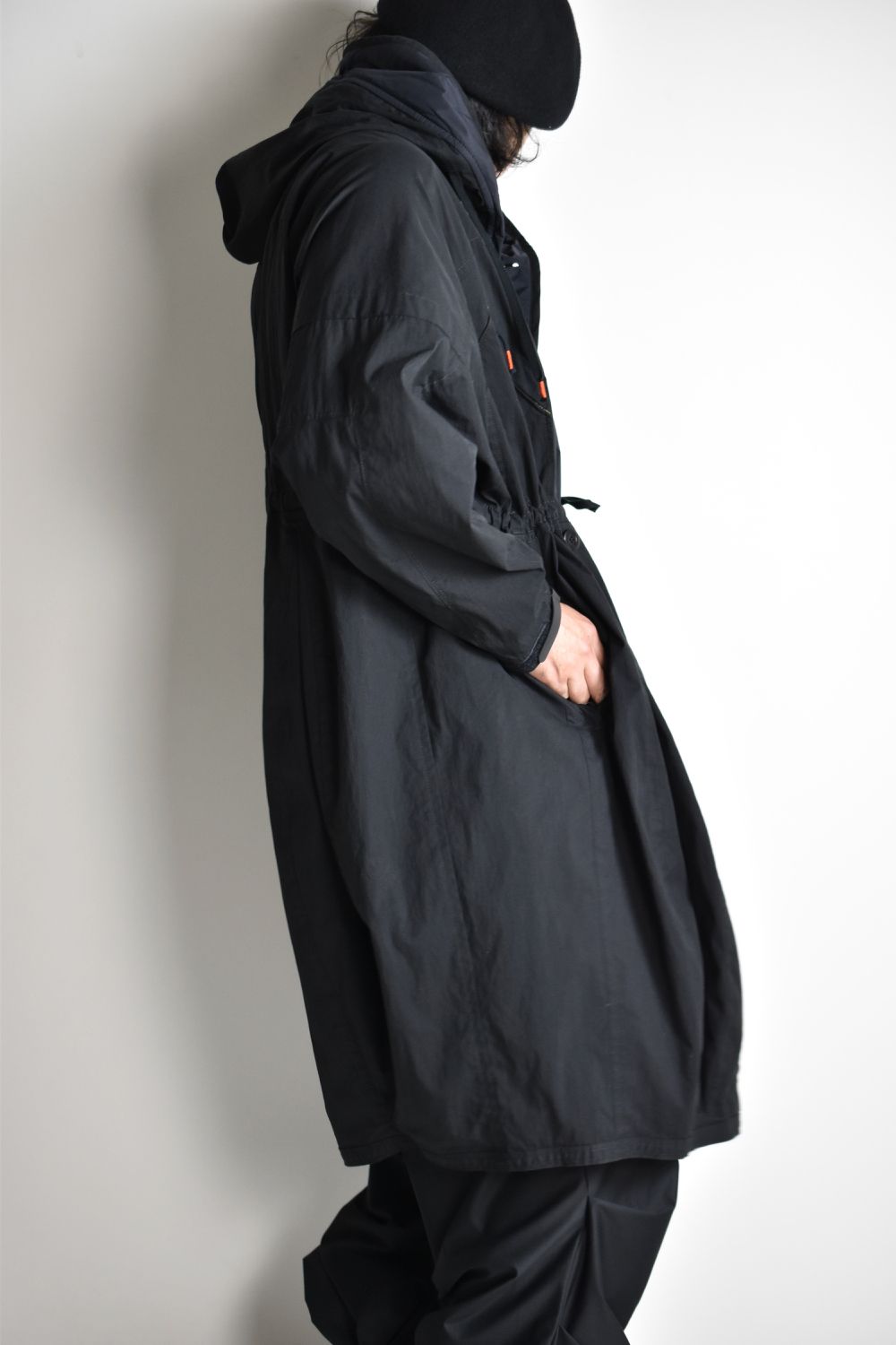 FLIGHT BALLOON WIDE LONG COAT c/#1 BLACK