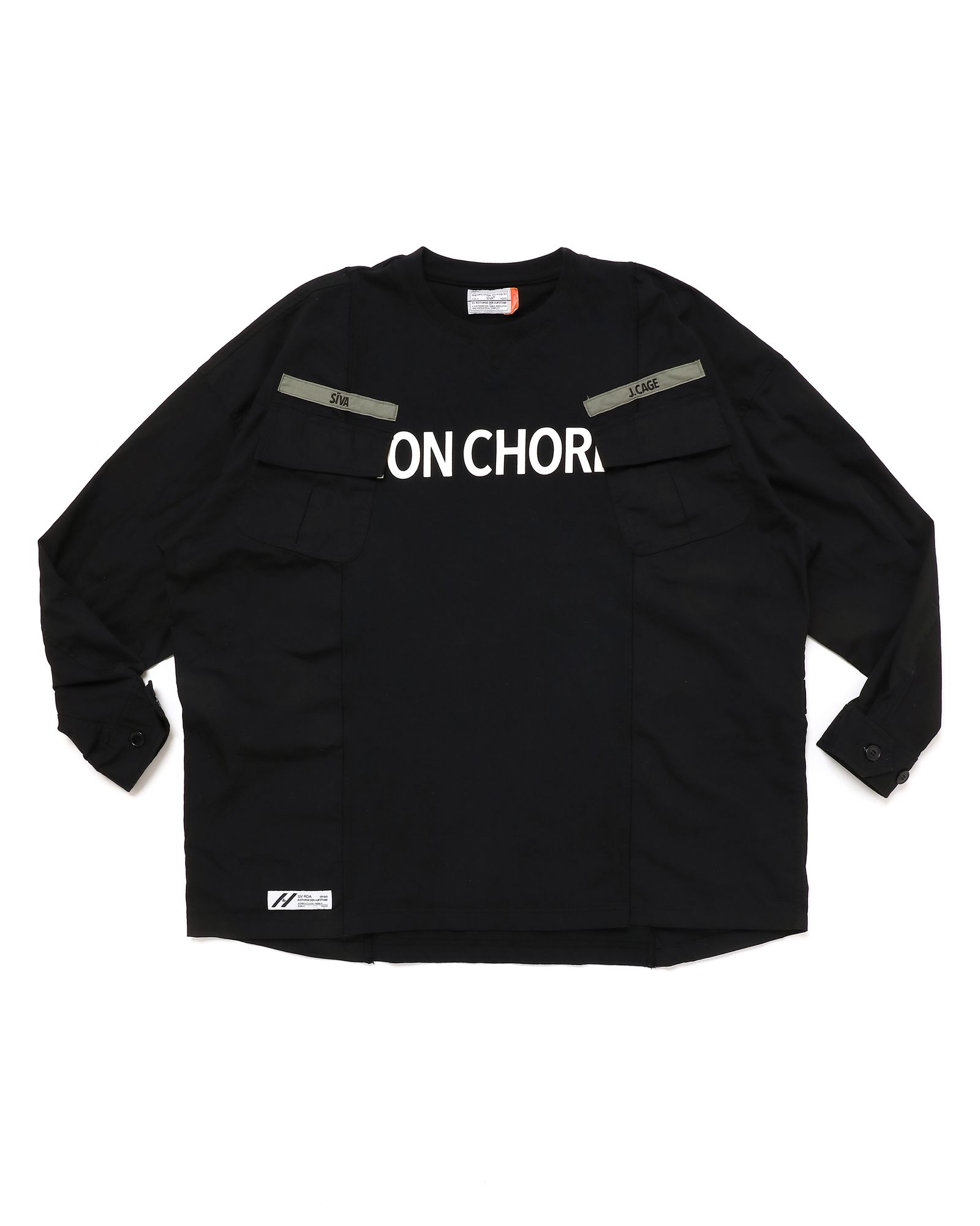 「予約商品」JUNGLE-FATIGUE WIDE SHIRTS # c/BLACK