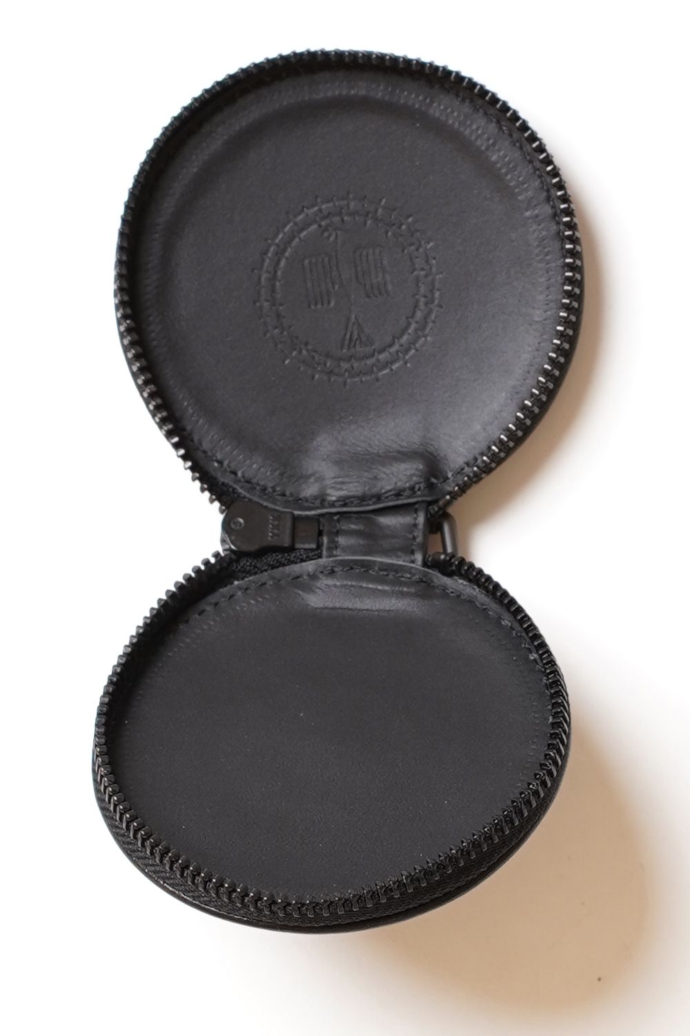 HAZE別注 サークルポーチ ミニ  (BLACK×ターコイズ)