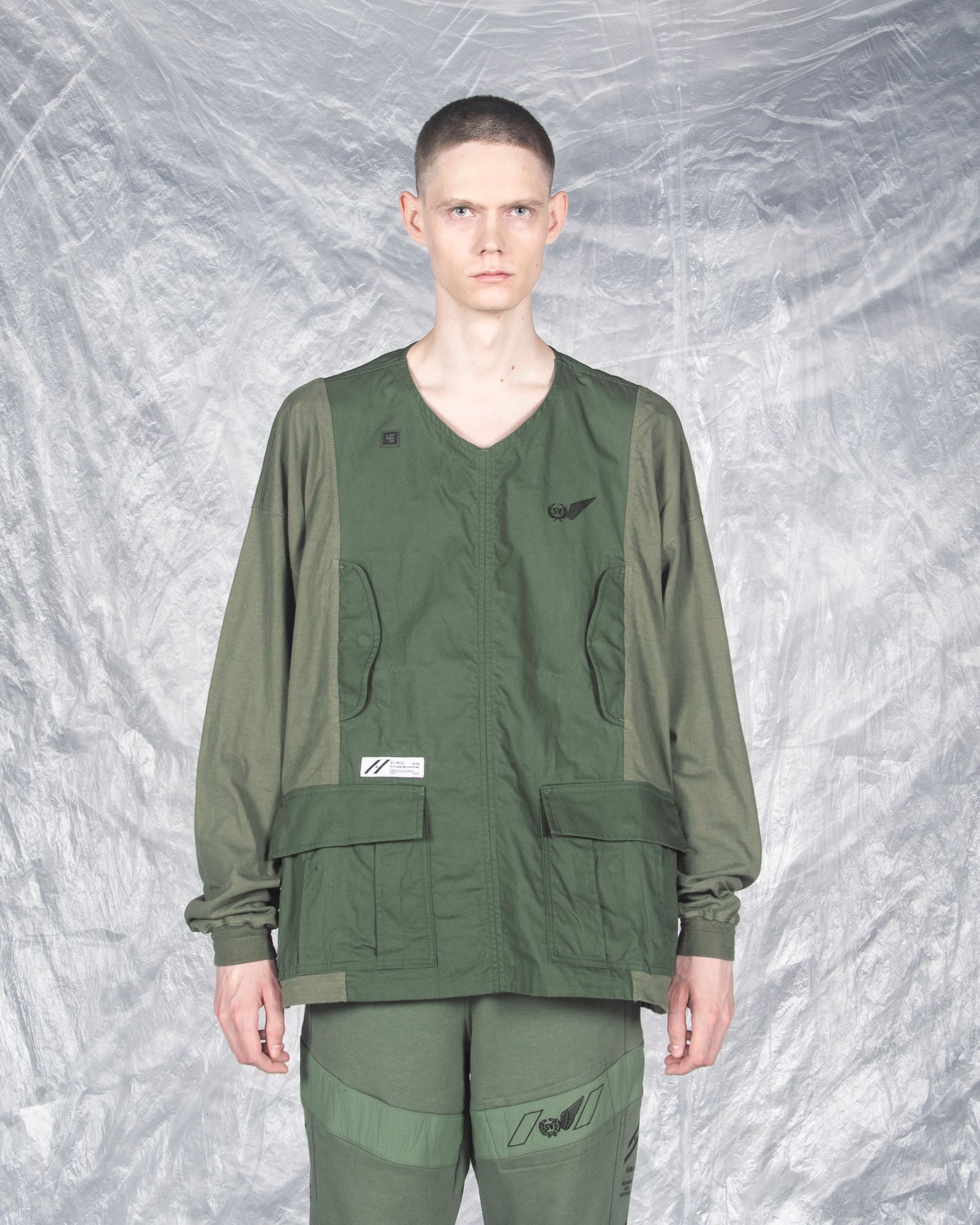 「予約商品」BDU POCKETS OVERSIZED L-SLEEVE / col: KHAKI