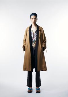× 天明屋尚「風神」「雷神」HAORI COAT / コート (BLACK,BEIGE)