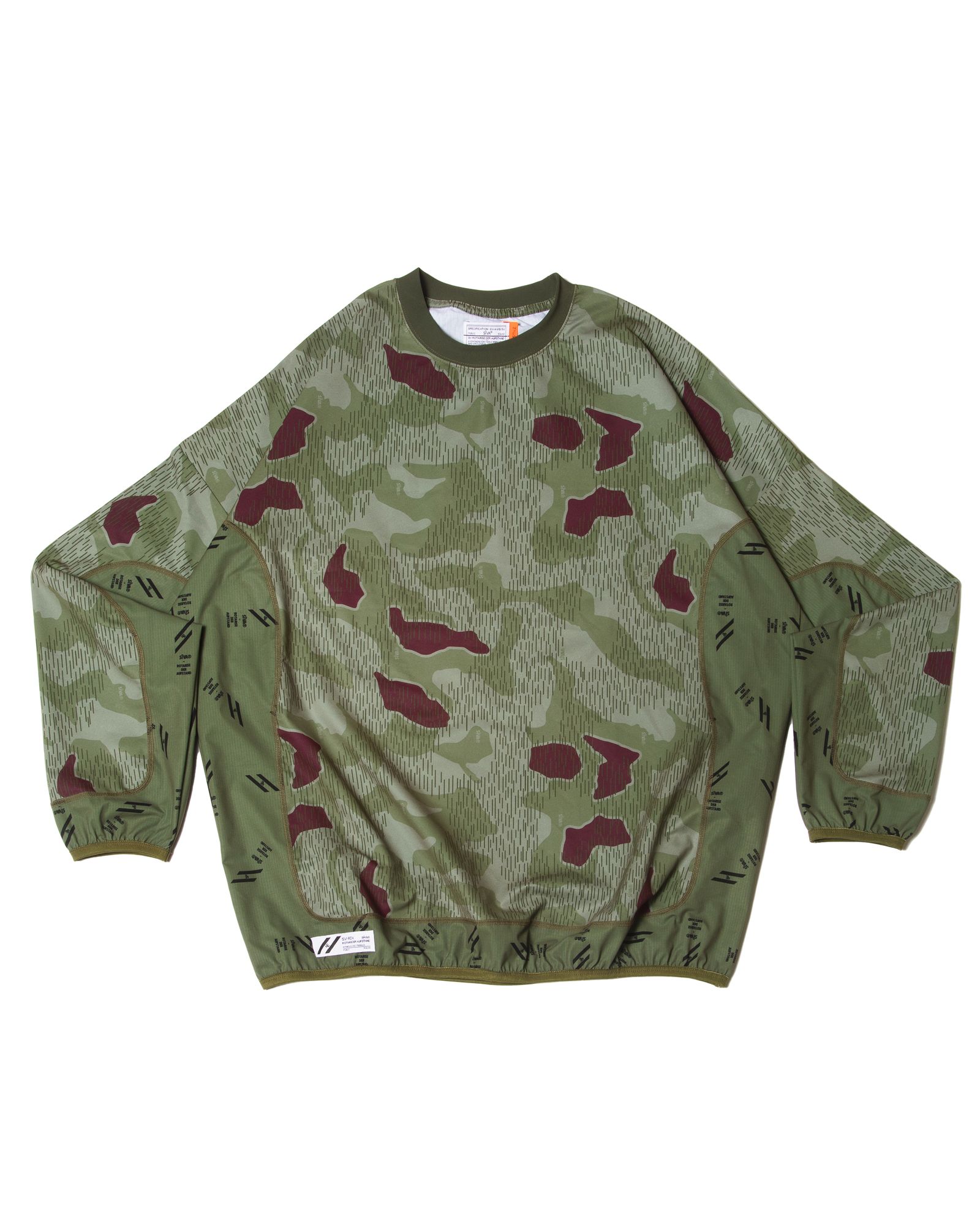 「予約商品」SPLINTER-CAMO WIDE L-SLEEVE / col: KHAKI