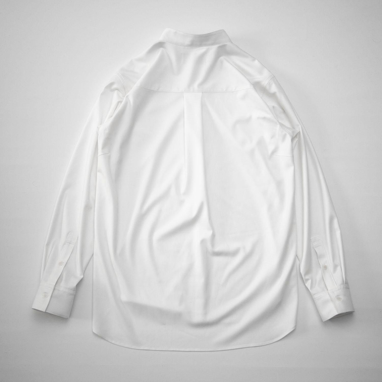 STAND COLLAR SHIRT (WHITE)