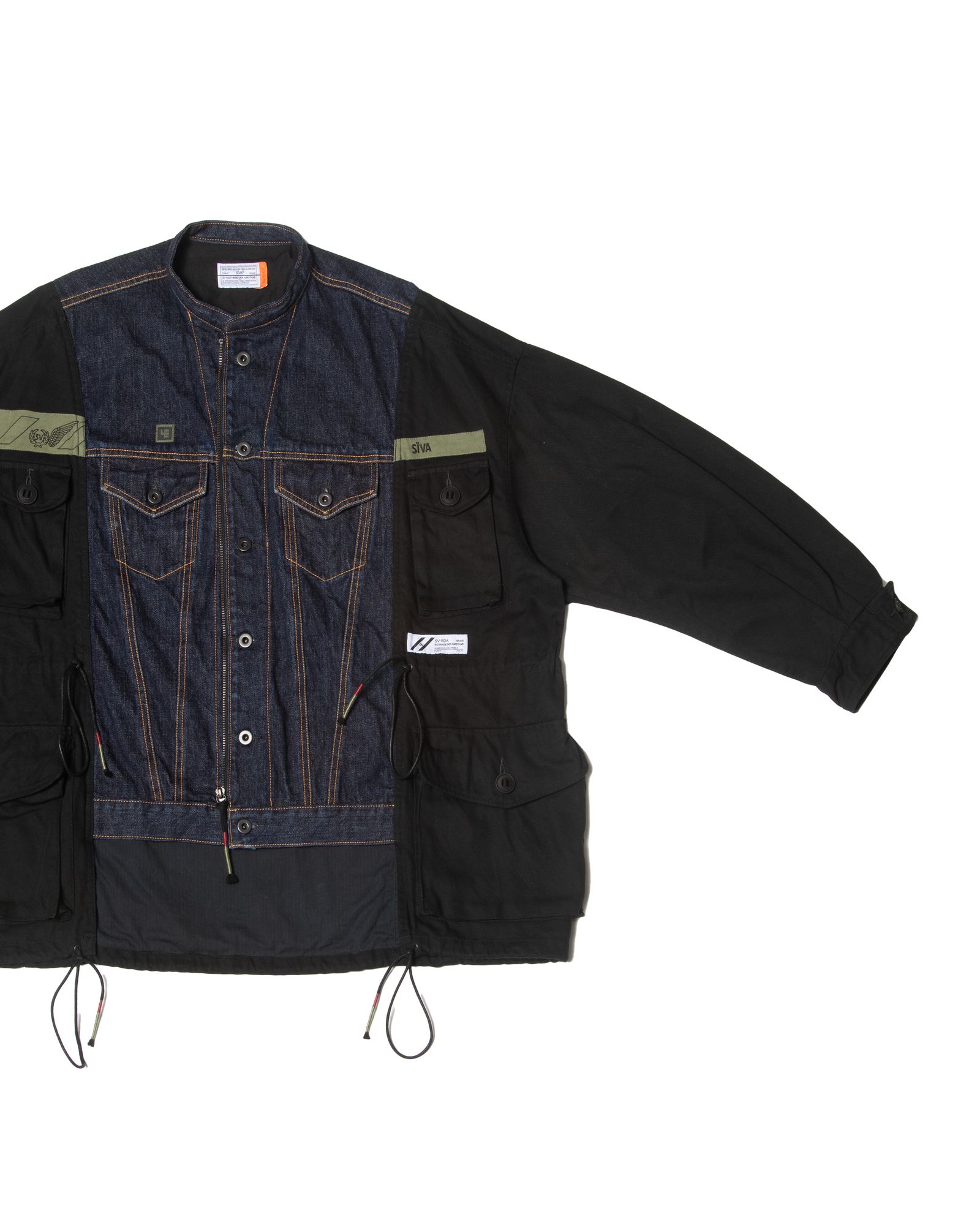 「予約商品」DENIM GS-MK2 COMBAT OVERSIZED JACKET / col: BLACK