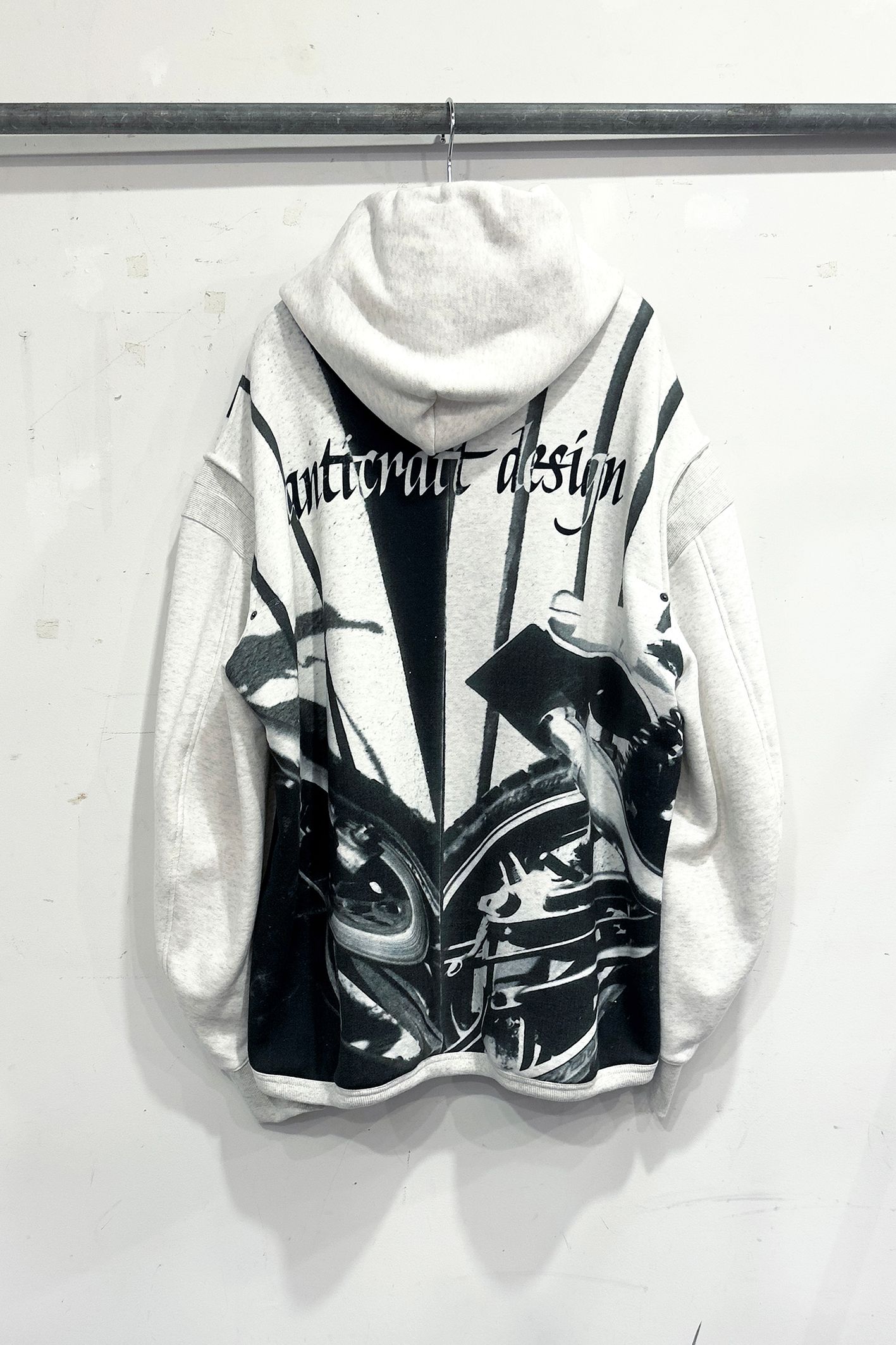 “SALINGER” SWEAT HOODIE / スウェット フーディー (BLACK, LIGHT GRAY)