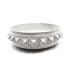 PYRAMID STUDS TRAY "WHITE" -陶器皿-