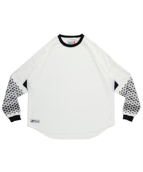 GEOMETRIC PATTERN L-SLEEVE c/#3 WHITE