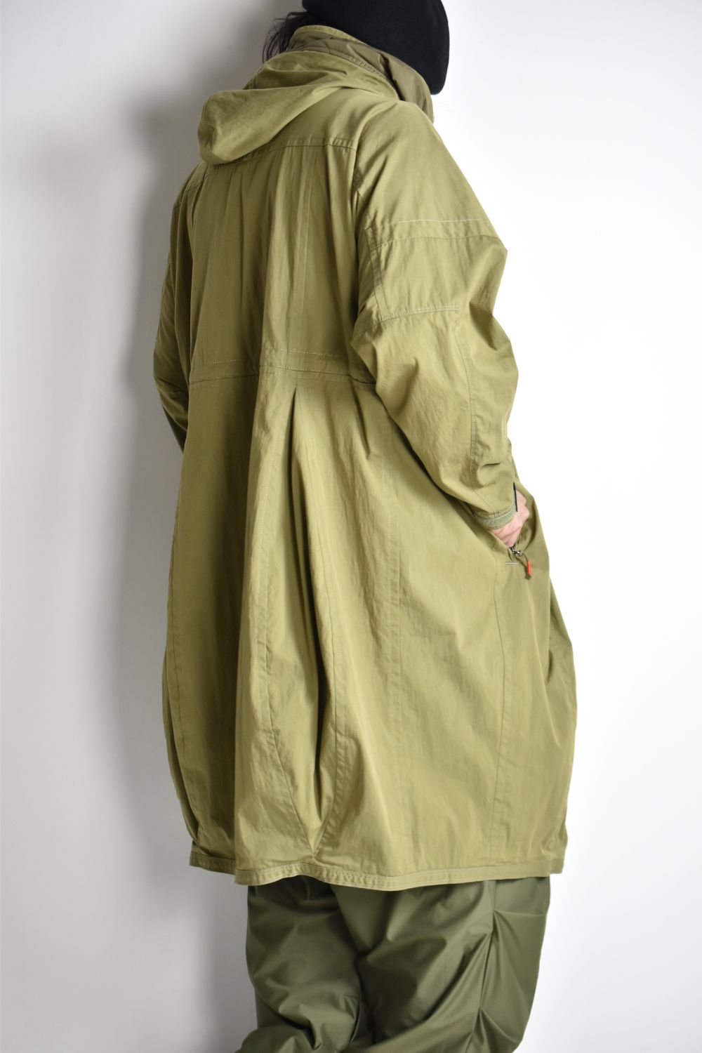 FLIGHT BALLOON WIDE LONG COAT c/#2 KHAKI
