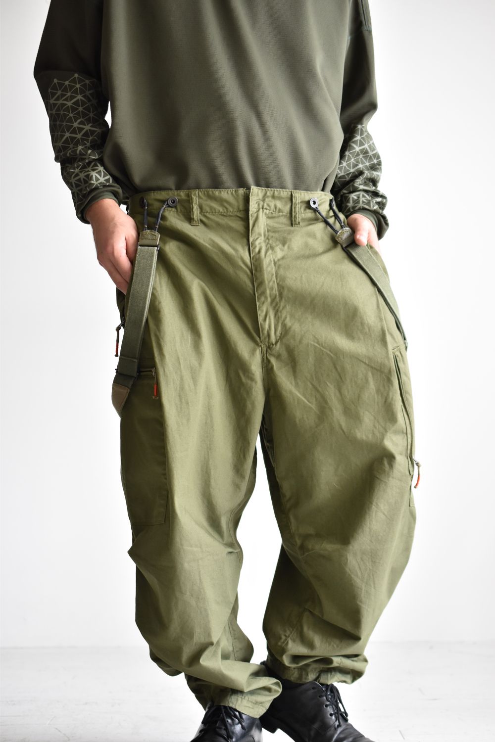 FLIGHT PLEATED SUSPENDER TROUSERS c/#2 OD