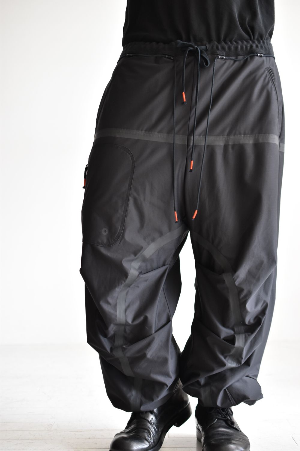 BAGGY RIP-STOP PANTS c/#1 BLACK