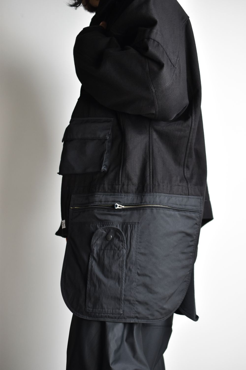 AIRBORNE SMOCK JUMP WIDE JACKET c/#1 BLACK