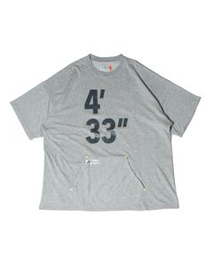 「予約商品」KANGAROO-POCKET WIDE TEE / col: HEATHER GRAY