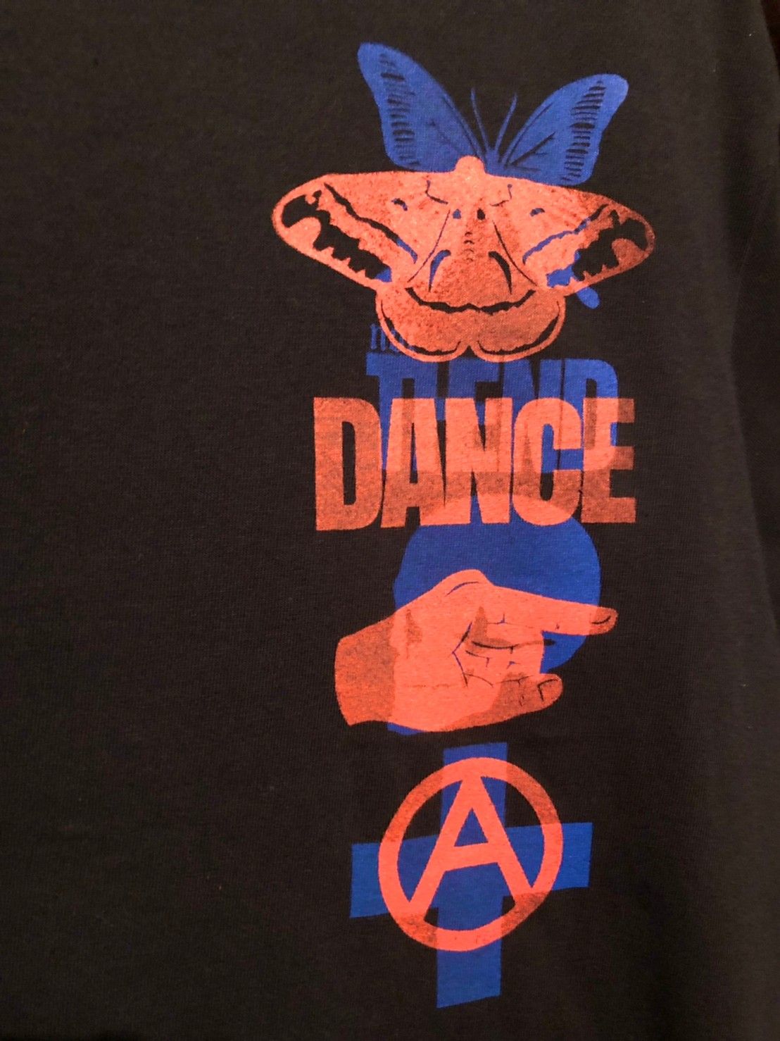 「予約商品」not THEND×Butterfly anarchy symbol T-shirt 02