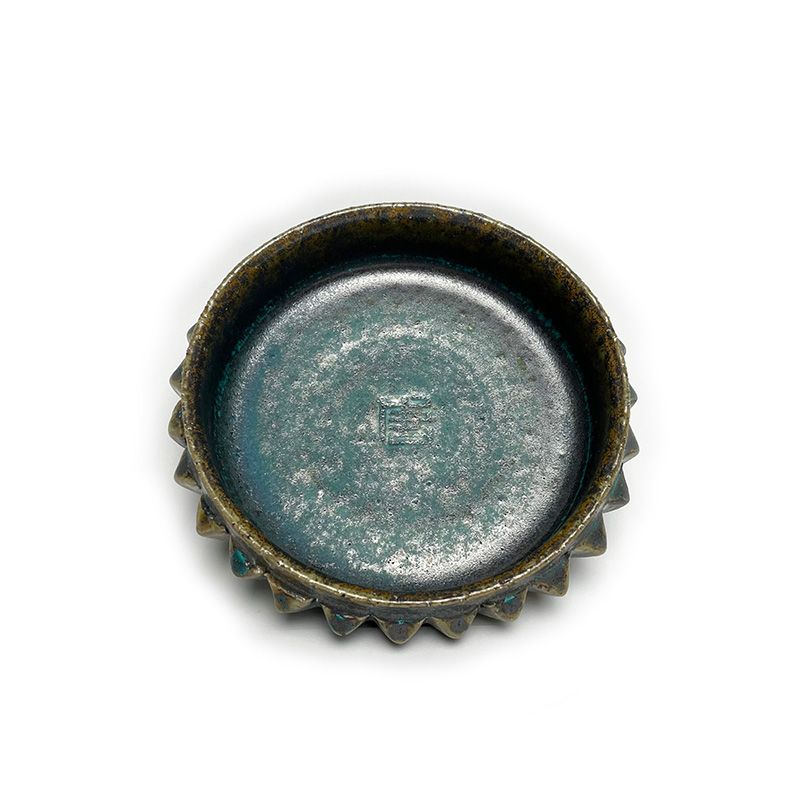 PYRAMID STUDS TRAY "TURQUOISE" -陶器皿-