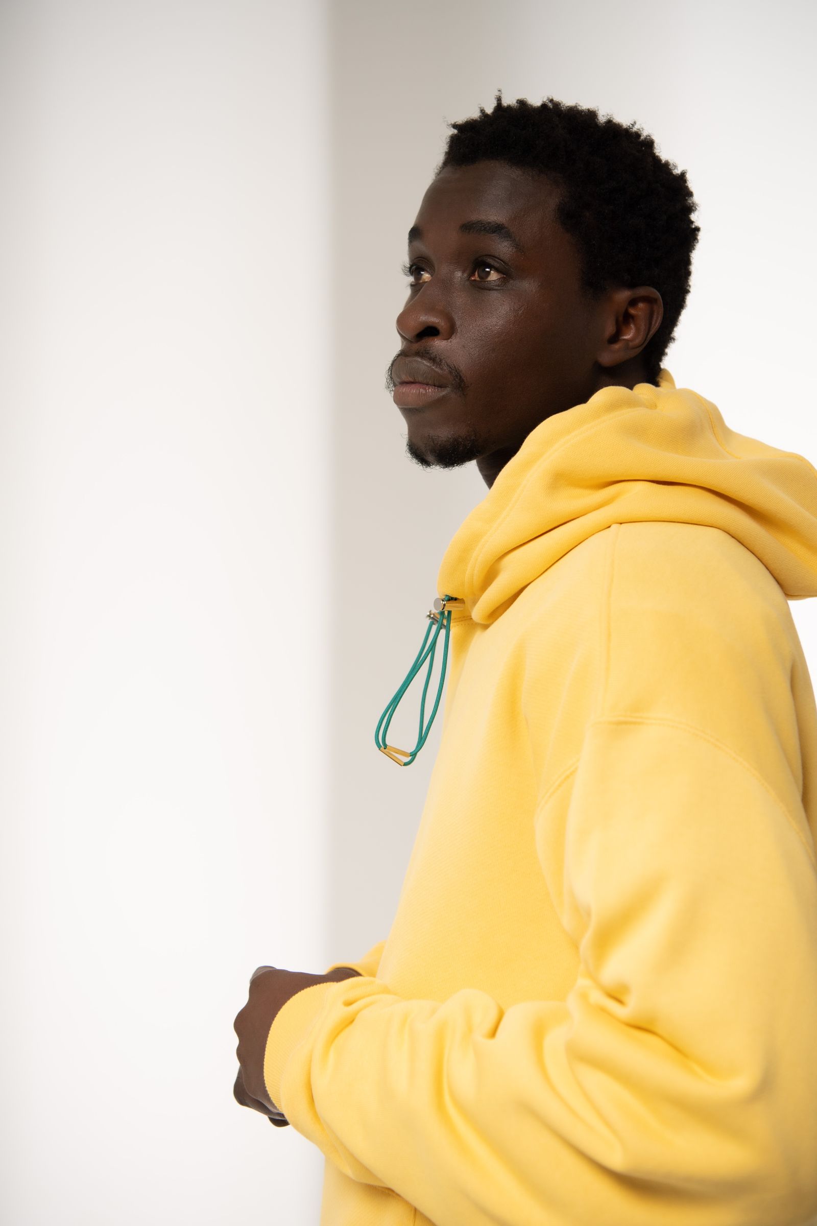「予約商品」GRID MARKED T-SHIRT (YELLOW)