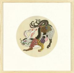 額入り: 寿という獣 「卯」(Framed: "The Beast Known as Kotobuki - Rabbit -")