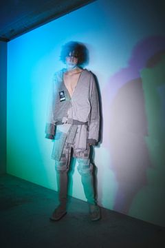 C/N CRUST JACQUARD TATTUKE PANTS / クラストミリタリーパンツ (BLACK,LIGHT GREY)