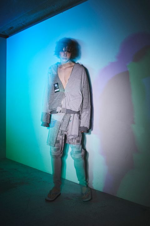 C/N CRUST JACQUARD TATTUKE PANTS / クラストミリタリーパンツ (BLACK,LIGHT GREY)