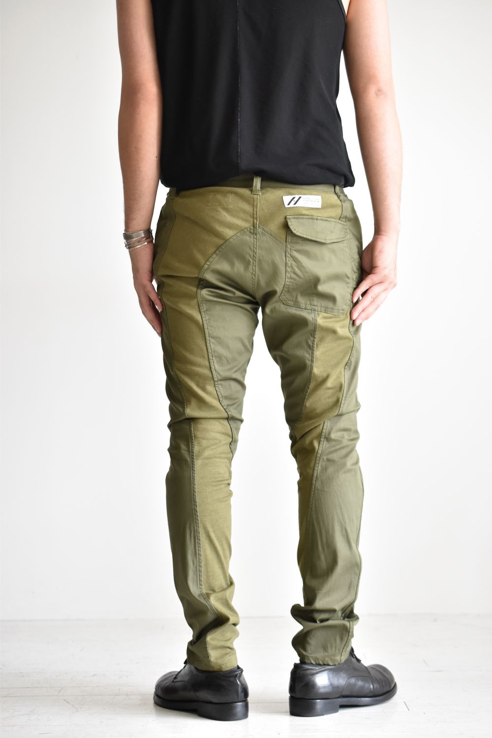 TIGHT FIT STRETCH TROUSERS c/#2 OD