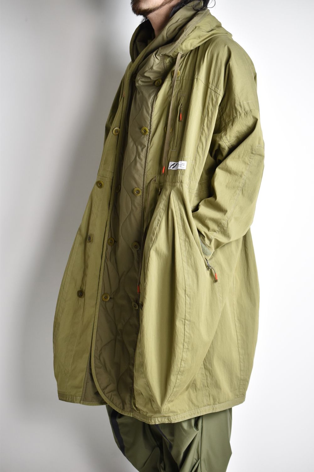 FLIGHT BALLOON WIDE LONG COAT c/#2 KHAKI