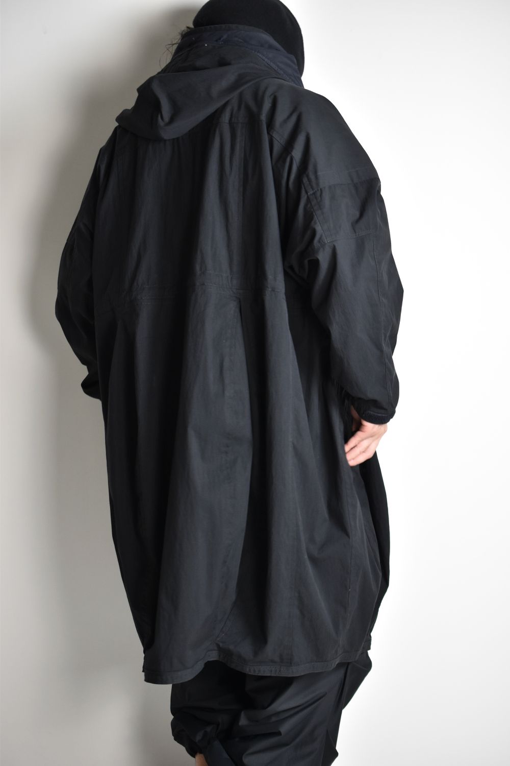 FLIGHT BALLOON WIDE LONG COAT c/#1 BLACK