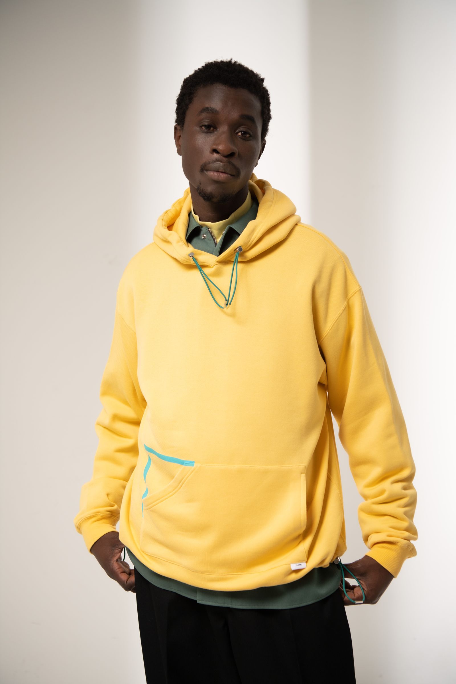 「予約商品」GRID MARKED T-SHIRT (YELLOW)