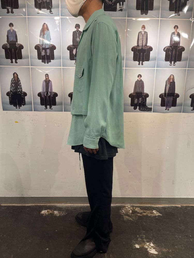 JANIS’S LAYERED SHIRT / ベスト レイヤード シャツ (Black, Mintgreen, White)
