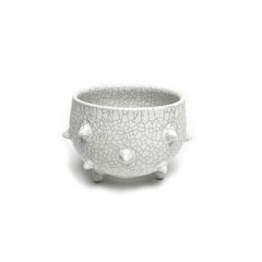 BOWL STUDS POT "WHITE" -陶器鉢-