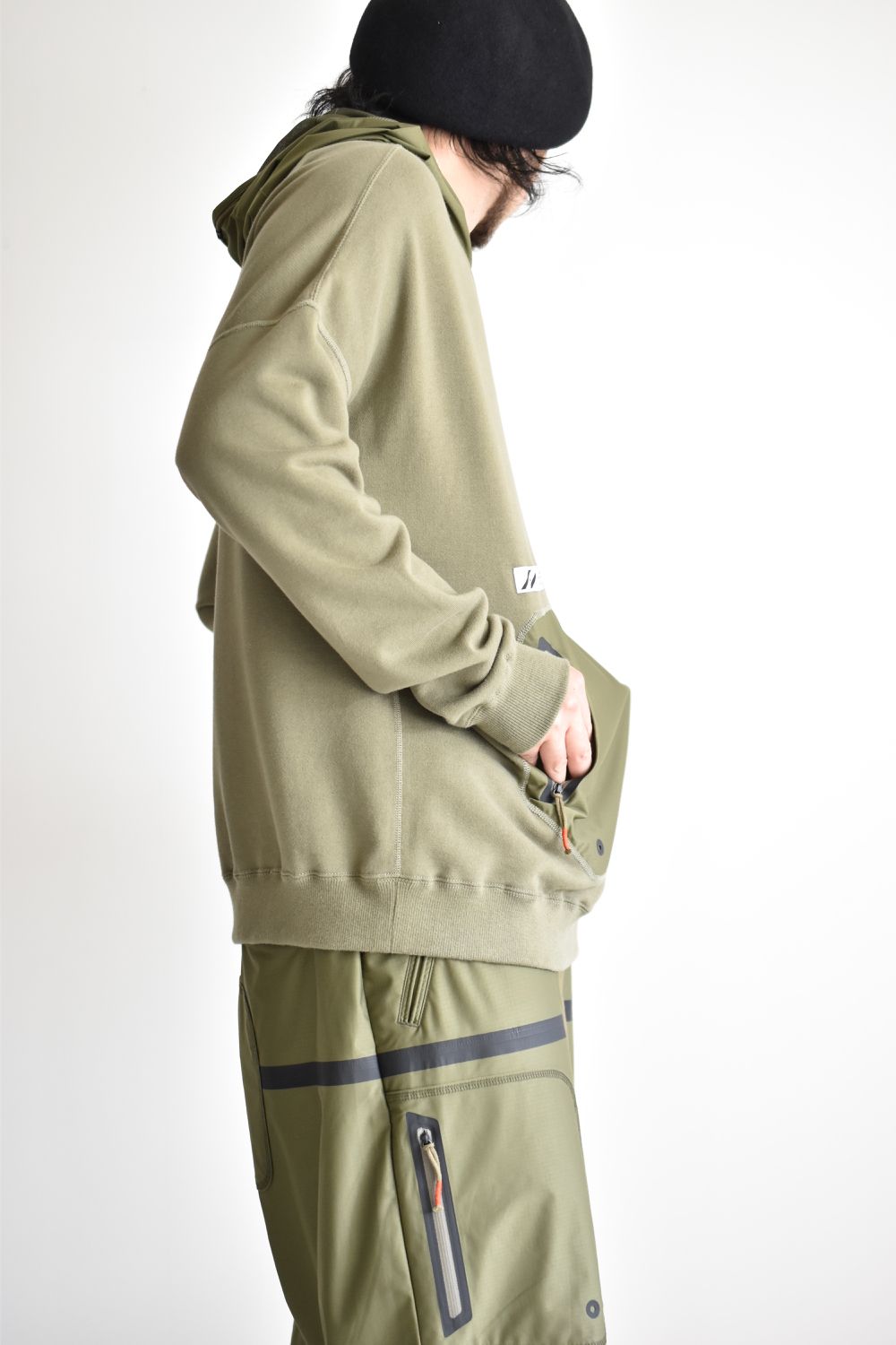 DRAW CODE HOODED PULL JERSEY c/#2 OD
