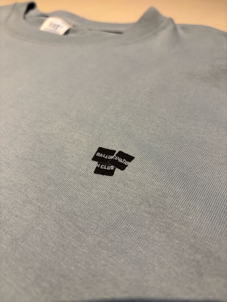 【受注生産】HALLUCINATION CLUB "フロントブロッター" LONG SLEEVE アシッドブルー (TENKI)