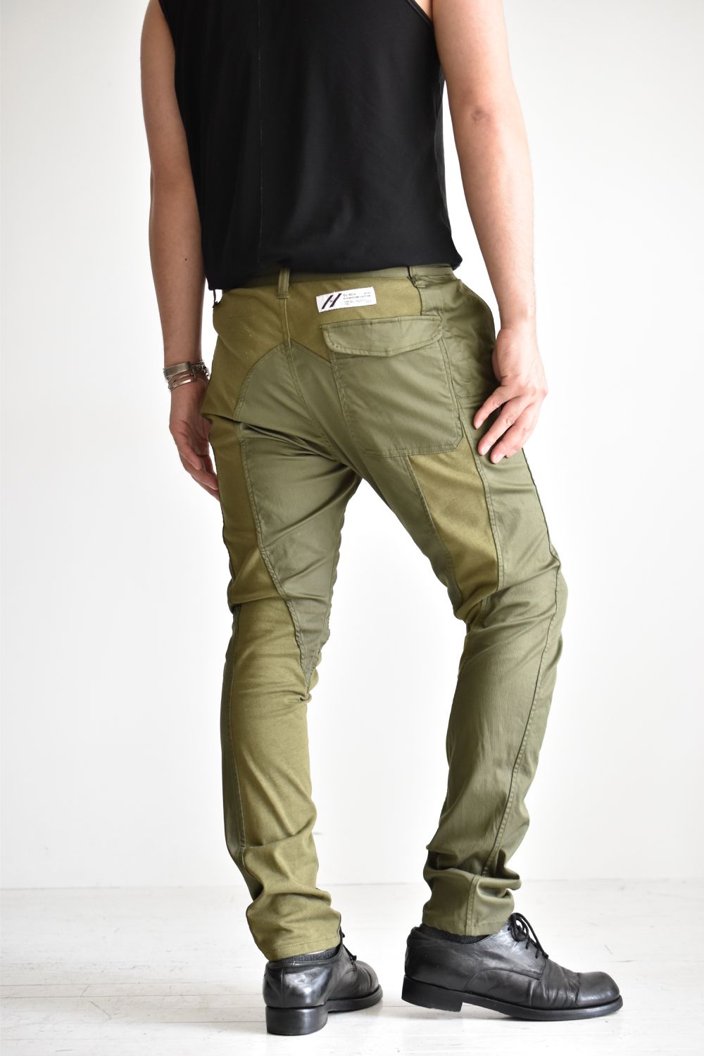 TIGHT FIT STRETCH TROUSERS c/#2 OD